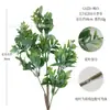 Centenas de Combinações de Plantas Verdes Artificiais Individuais de Haste Longa para Decoração de Casa Transfronteiriça, Flores de Garrafa, Flores Artificiais, Hastes Individuais de Eucalipto para Paisagismo