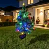 Luces coloridas de montaje en suelo más vendidas transfronterizas para árboles de Navidad, luces LED para patio exterior, decoración para interiores y exteriores del hogar, venta directa del fabricante