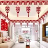 Conjunto de Decoração para Quarto de Casamento: Decorações Penduradas no Teto, Lanternas, Caracteres de Felicidade Dupla para o Quarto do Noivo e da Noiva, Decorações de Casamento para Casa Nova