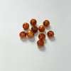 Cuentas redondas de resina de 12*14 mm para cojines de asiento de coche, cuentas con agujero recto grande, accesorios para joyería, cuentas sueltas, cuentas redondas, cuentas sin adornos