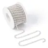 Cadena de Garra de Perla Cifrada Color AB de 2 mm a 6 mm Cadena de Garra con Strass Base Dorada y Plateada Taladro de Garra Cadena Pegatina para Teléfono Móvil DIY Venta al por Mayor