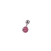 Aço Titânio Fofo Mini Borboleta Lua Coração Piercing Brincos Rosqueados Elegantes Brincos de Osso da Orelha Piercing Corporal