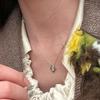 Collar de trébol de cuatro hojas de la suerte con diamante estilo coreano para mujer, lujo ligero, moderno, elegante, genial, colgante de trébol de cuatro hojas, cadena para la clavícula