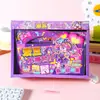 Livro de Adesivos para Vestir Idol Stage Livro de Jogo Criativo DIY com Adesivos para Crianças Meninas Desenho Animado Artesanato