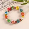 Jingdezhen Pulsera de Garra de Gato Cerámica Estilo Chino Pulsera Pequeña Fresca Literaria de Aspecto Elevado Cuentas Hechas a Mano Venta al por Mayor Entrega