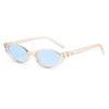 Gafas de Sol de Media Montura Ojo de Gato de Marco Pequeño Transfronterizas, Populares para Sesiones de Fotos, Gafas de Montura Ovalada, Gafas para Dar Forma al Rostro, Diseño de Llama