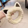 Orejas de Gato de Peluche Cara Linda Diadema para Lavarse la Cara para Mujeres 2023 Nueva Diadema para el Cabello de Otoño e Invierno Goma para el Cabello Diadema para Lavarse la Cara para Mujeres