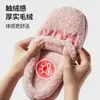 Pantuflas Puxi, Pantuflas de Algodón para Pareja Luna Almohada, Pantuflas Bordadas, Pantuflas Antideslizantes para Mujer de Casa, Pantuflas Cálidas con Peluche para Hombre