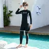 Traje de Buceo para Niños de Manga Larga y Pierna Larga Protección Solar Niños Medianos y Grandes Protección Solar Entrenamiento Deportivo Traje de Surf para Niños Ropa de Baño Juvenil