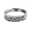 Anillo de plata tailandesa con diseño original de Chiba "Luces tenues", estilo retro, ideal para amantes de la personalidad, comodín, regalo para hombres y mujeres.
