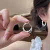 Pendientes de perlas con cuentas simples y elegantes para mujer, diseño elegante y único, versátiles para el uso diario
