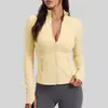 Chaqueta de Fitness de Empalme Transfronterizo Europeo y Americano Transpirable Elástica con Bolsillo para Correr y Ciclismo Ropa Deportiva para Yoga Chaqueta