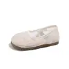 Sandalias Nuevas Moda Verano 2026 Bordado de Encaje Malla Banda Elástica Planas Niña Pequeña Estilo Dulce Zapatos de Princesa