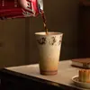 Copo de Água de Cerâmica Apsaras Voadoras de Dunhuang Copo de Cola Doméstico Grande Capacidade Exquisito Copo para Uso Pessoal Presente para Amigos Colegas