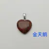 Explosiones Transfronterizas Piedra Natural Colgante Corazón de Melocotón Collar con Colgante de Corazón Accesorios Colgante de Amor Venta Caliente AliExpress