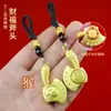 Llavero Colgante Creativo Año de la Serpiente Nuevo Zodiaco Hacha Hacha Giratoria Colgante para Coche Colgante Giratorio