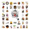 50 stickers vintage de calabaza para Halloween para cuadernos, tazas y decoraciones de PVC, venta al por mayor cultural y creativa transfronteriza