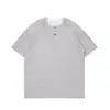 Bei Jie Roupa Masculina 2026 Chegada de Verão Camiseta Manga Curta Gola Henley Masculina Jacquard com Textura de Lã Camiseta Falsa de Duas Peças