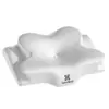 Almofada de espuma viscoelástica em formato de borboleta transfronteiriça, almofada de chifre de formato único, design ergonômico para dormir de costas e de lado, promove o sono profundo e fornece suporte para o pescoço