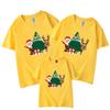 Camiseta de Carnaval de Año Nuevo y Navidad 2022 al por mayor verano algodón refinado ropa para padres e hijos ropa para niños adulto manga corta cuello redondo T
