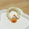 Halloween Sanrio Anel de Cabelo Fofo Doce Corda de Cabelo Desenho Animado Brotação Menina Grampo de Cabelo Abóbora Engraçada Acessórios de Cabelo Atacado