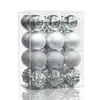 Ventas Directas de Fábrica de Bolas Navideñas de Plástico Electroplateado, Decoraciones Festivas, Adornos para Árbol de Navidad, Decoración Navideña al por Mayor Transfronteriza