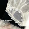 Ropa interior sexy de encaje francés Pure Lust para mujer, tipo A de algodón puro, antibacteriana, entrepierna extendida, calzones de niña francesa