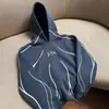 Moletom com Capuz Unissex Estilo Americano Retrô Y2K Moda de Rua Nova Cruzamento Manga Longa Jaqueta Moletom Solta