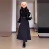 Modelo Mejorado, Por Favor Vea el Vestido Negro de Manga Larga a la Cintura Estilo Hepburn Francés Real para Mujer en Otoño e Invierno antes de Realizar un Pedido