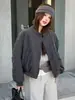 Estilo Europeo Alta Calidad Holgada Casual Corta Ligera Chaqueta de Algodón Mujer 2026 Otoño Invierno Nuevas Llegadas Moda Petite Abrigo Pequeño de Algodón