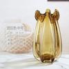 Jarrón de cristal hidropónico con forma de flor, moderno, nórdico, de lujo, con luz, de diseño europeo, para decoración del hogar.