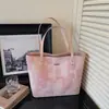 Bolsa Elegante de Grande Capacidade Estilo Coreano para Trabalho e Deslocamento para Mulheres 2026 Novo Modelo Bolsa de Ombro Único Bolsa Tote Simples