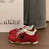 2026 Nuevos Zapatos de Lona Retro Estrella Lavados Mujer Punta Redonda Suela Suave Transpirables Casual Versátiles con Cordones Zapatos Deportivos de Entrenamiento Alemanes