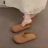 Mules estilo bohemio de punta abierta para mujer, calzado de verano para exteriores, nuevo modelo 2026, sandalias Birkenstock slip-on para vacaciones