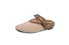 2026 Nuevo Modelo Zapatillas Tejidas Huecas de Camelia con Punta Cubierta para Mujer, Uso Exterior de Verano, Sandalias Perezosas Slip-On para Mujer