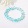 Pulsera popular de cristal floral degradado de 10 mm para niñas, estudiante, dos colores, enrollada, placa blanda, pulsera de cristal para jugar, transmisión en vivo