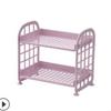 Quarto de camada dupla desktop rack rack caixa de armazenamento criativo estudante dormitório papelaria sundries armazenamento