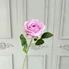 Flor Artificial Individual de Seda Perla Rosa Flor Artificial de Boda Ramo para el Día de San Valentín Arreglo Floral Decoración del Hogar Flor Falsa