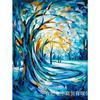 Ventas Directas de Fábrica Pintura de Diamantes 5D Diamante Completo Serie de Pintura al Óleo Cielo Estrellado Bordado de Diamantes DIY Diamante Redondo Punto de Cruz Pegamento de Diamante Hecho a Mano