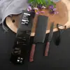 Conjunto de Facas de Três Peças com Padrão de Diamante Cozinha Especial Faca para Cortar Legumes Cabo com Padrão de Madeira Afiada Fatiador de Melão Faca para Frutas