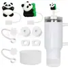 Accesorios Decorativos Stanley Correa de Mano de Cuerda Trenzada Estuche para Labial Llavero Duende Briqueta Funda de Silicona Antideslizante para Taza