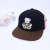 Gorra de Béisbol para Niños Dibujos Animados Gel de Presión Tridimensional Oso Ala Plana Gorra Hip-Hop Edición Coreana Gorra de Baile Callejero Sombrero para el Sol de Verano