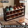 Prateleira de Exibição Antiga para Desktop Suporte para Xícara de Chá Prateleira de Armazenamento Sala de Chá Madeira Maciça Estilo Chinês Mesa de Chá Armário de Chá Prateleira de Exibição em Camadas Rack de Armazenamento para Enfeites