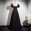 Vestido de Noite Preto 2026 Novo Estilo, De Alta Qualidade, Petite, Luxo Leve, Estilo Francês de Alta Qualidade, Vestido de Aniversário para Estudante de Artes, Adequado para Uso Diário