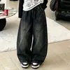 Calça jeans infantil coleção outono 2026 novo estilo calça pantalona curva infantil para meninas, calça reta para meninas mais velhas, moda estudantil