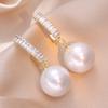 Aretes Transfronterizos para Mujer, de Alta Gama, Lujo Accesible, Compactos Elegantes, Diseño Nicho, a la Moda, Aretes Simples y Versátiles para Mujer, Joyería