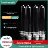 Tubo de ensaio de cabo de dados tubo transparente em branco 30ml em estoque garrafa de tubo de ensaio com tampa de alumínio 30g garrafa de sal de banho garrafa de máscara de plástico
