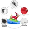Suprimentos de Natal Infláveis de 1,5m Dachshund Surfing Inflável Luzes LED Layout do Local Decorações de Pátio
