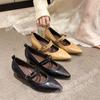 Zapatos de Tacón Alto de Alta Gama, Estilo Chanel, de Uso Especial, Hechos de Piel de Oveja de Primera Capa con Puntera Puntiaguda y Cuero Genuino por Dentro y por Fuera