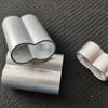 Hebilla de aluminio de 8 palabras con cuerda elástica, directa de fábrica, cable de acero, hebilla de aluminio, clip de cinta, hebilla de aluminio plana, hebilla de aluminio engrosada tipo O.